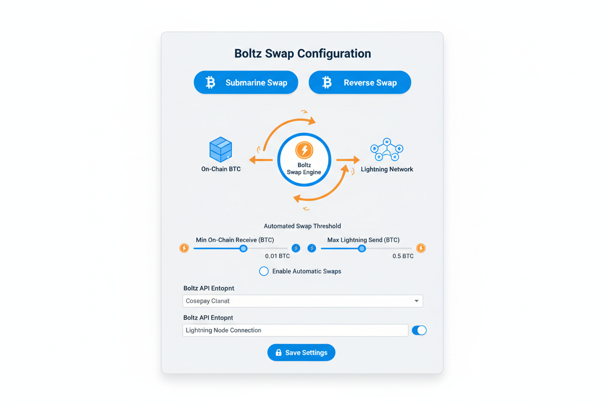 Configurazione Plugin Boltz su BTCPay Server